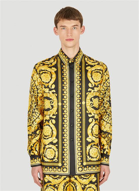 versace marocco|versace barocco silk shirt.